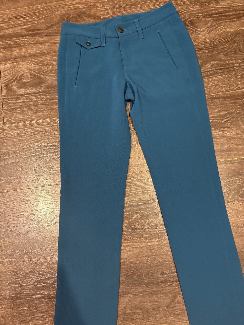 ❤ RAG & BONE SKINNY CREPE TROUSERS / PANTS, 0L (25 LONG / TALL) - Picture 8 of 15